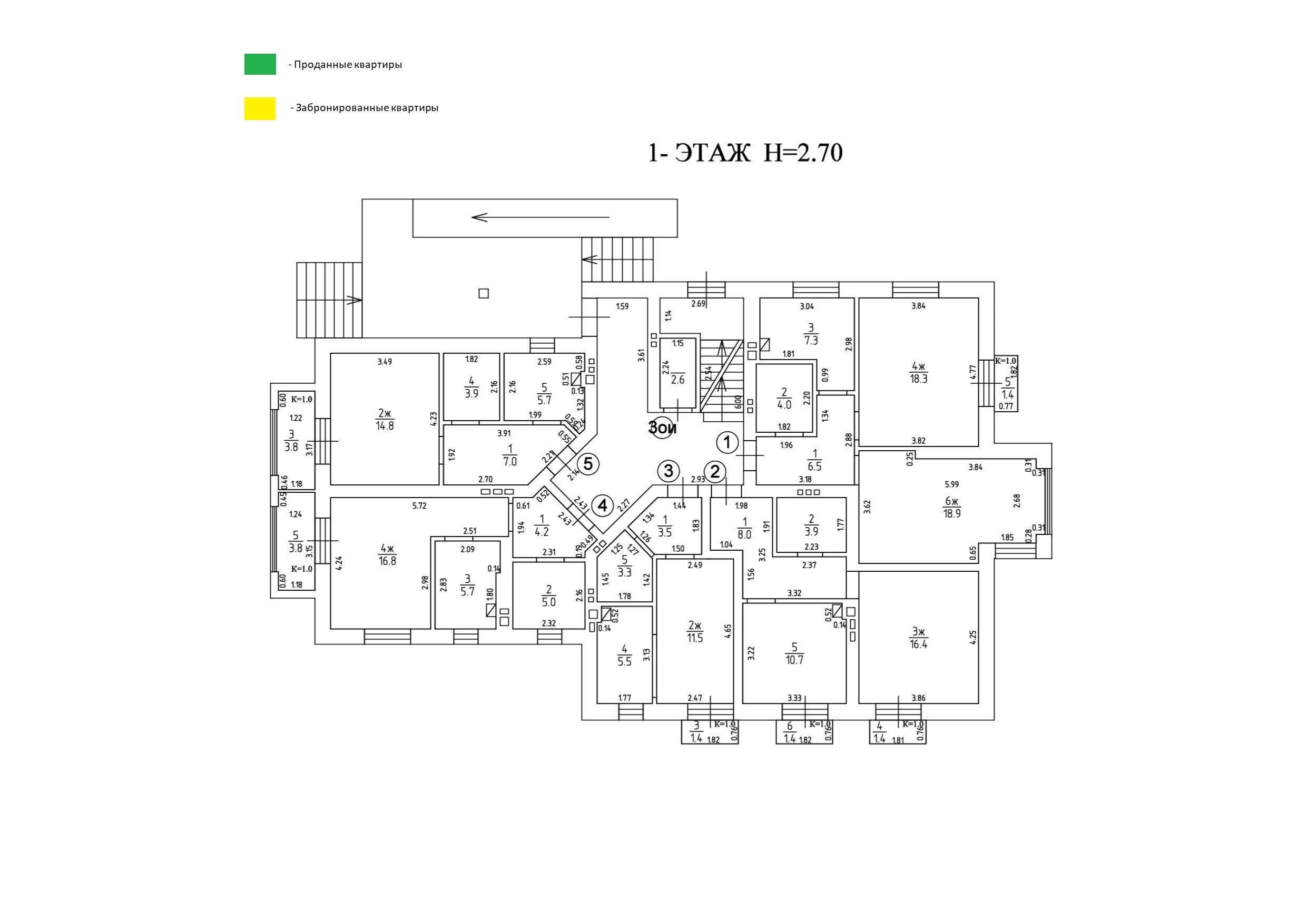Планировки 1 Этаж