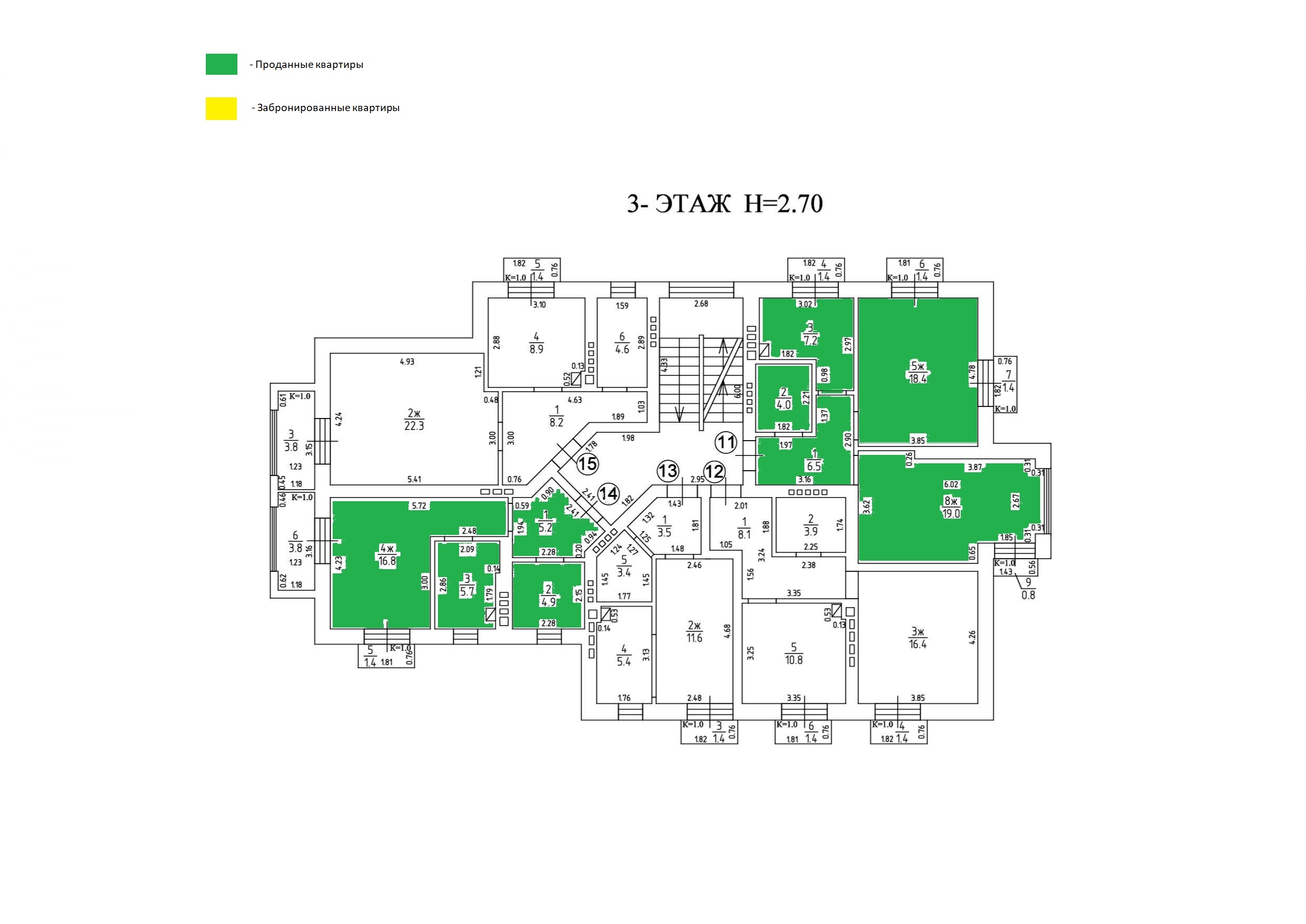 Планировки 3 этаж